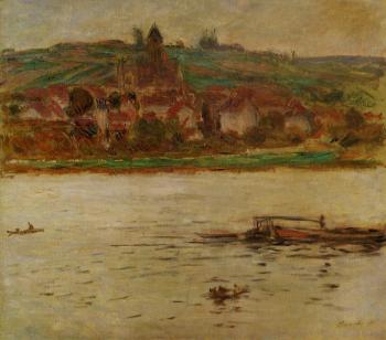 Claude Oscar Monet : Barge on the Seine at Vertheuil